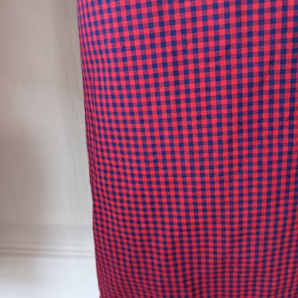 Brooks Brothers Men's Red/Blue Gingham Cotton Long Sleeve Sport Shirt Size L - Picture 3 of 13